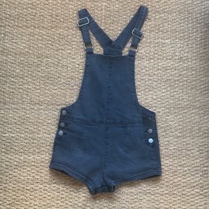 Afends Dark Grey short overalls